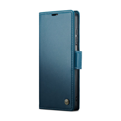 For Motorola Moto G Stylus 5G 2023 CaseMe 023 Butterfly Buckle Litchi Texture RFID Anti-theft Leather Phone Case(Blue) - Motorola Cases by CaseMe | Online Shopping UK | buy2fix