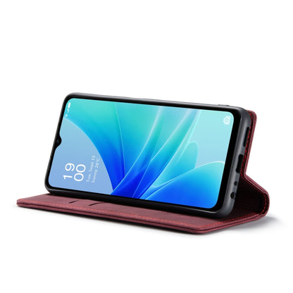 For OPPO A57 4G Global/A57S 4G Global/A77 4G Global CaseMe 013 Multifunctional Horizontal Flip Leather Phone Case(Wine Red) by CaseMe