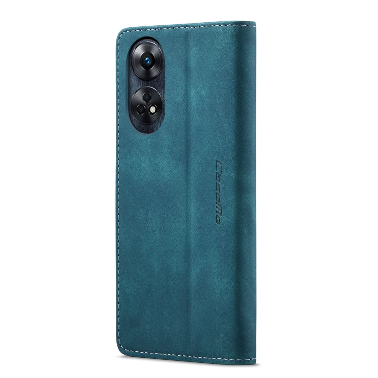 For OPPO Reno8 T 4G CaseMe 013 Multifunctional Horizontal Flip Leather Phone Case(Blue) by CaseMe