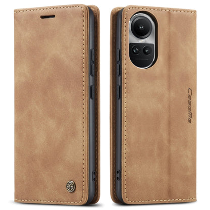 For OPPO Reno10 5G Global／Reno10 Pro Global CaseMe 013 Multifunctional Horizontal Flip Leather Phone Case(Brown) by CaseMe