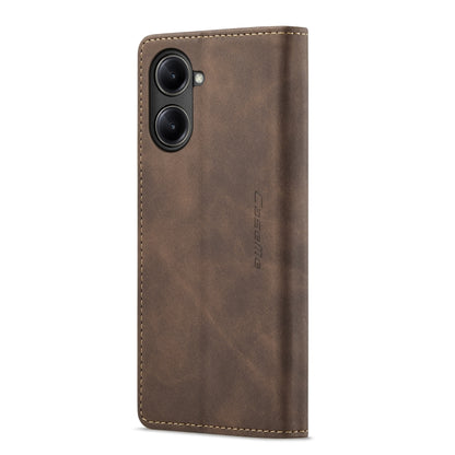 For Realme 10 Pro 5G CaseMe 013 Multifunctional Horizontal Flip Leather Phone Case(Coffee) by CaseMe