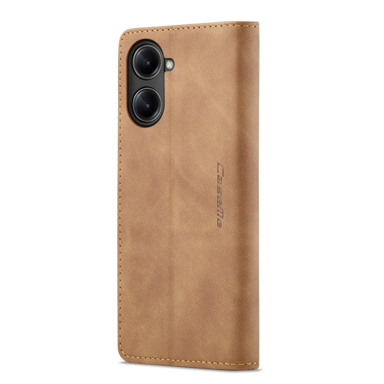 For Realme 10 Pro 5G CaseMe 013 Multifunctional Horizontal Flip Leather Phone Case(Brown) by CaseMe