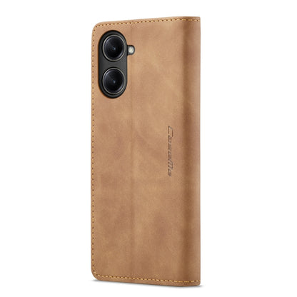 For Realme 10 Pro 5G CaseMe 013 Multifunctional Horizontal Flip Leather Phone Case(Brown) by CaseMe