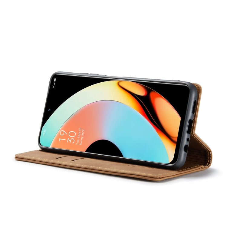 For Realme 10 Pro 5G CaseMe 013 Multifunctional Horizontal Flip Leather Phone Case(Brown) by CaseMe