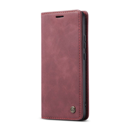 For Realme 10 Pro+ CaseMe 013 Multifunctional Horizontal Flip Leather Phone Case(Wine Red) by CaseMe