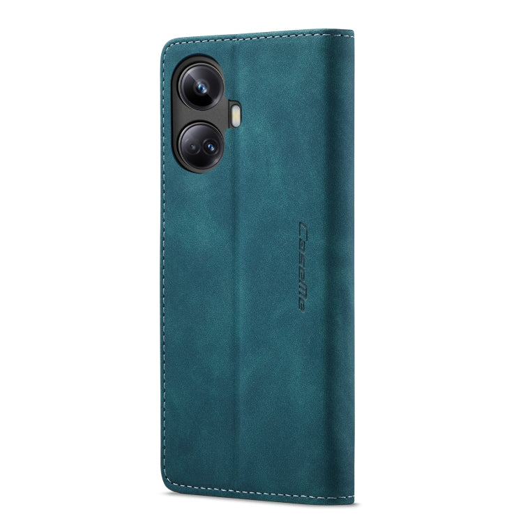 For Realme 10 Pro+ CaseMe 013 Multifunctional Horizontal Flip Leather Phone Case(Blue) by CaseMe