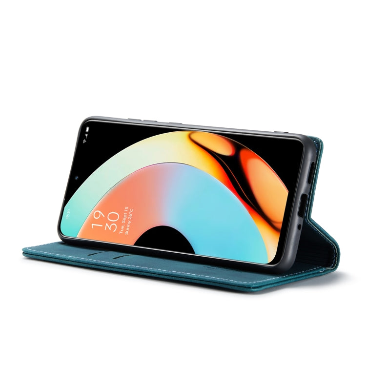 For Realme 10 Pro+ CaseMe 013 Multifunctional Horizontal Flip Leather Phone Case(Blue) by CaseMe