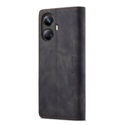 For Realme 10 Pro+ CaseMe 013 Multifunctional Horizontal Flip Leather Phone Case(Black) - Realme Cases by CaseMe | Online Shopping UK | buy2fix