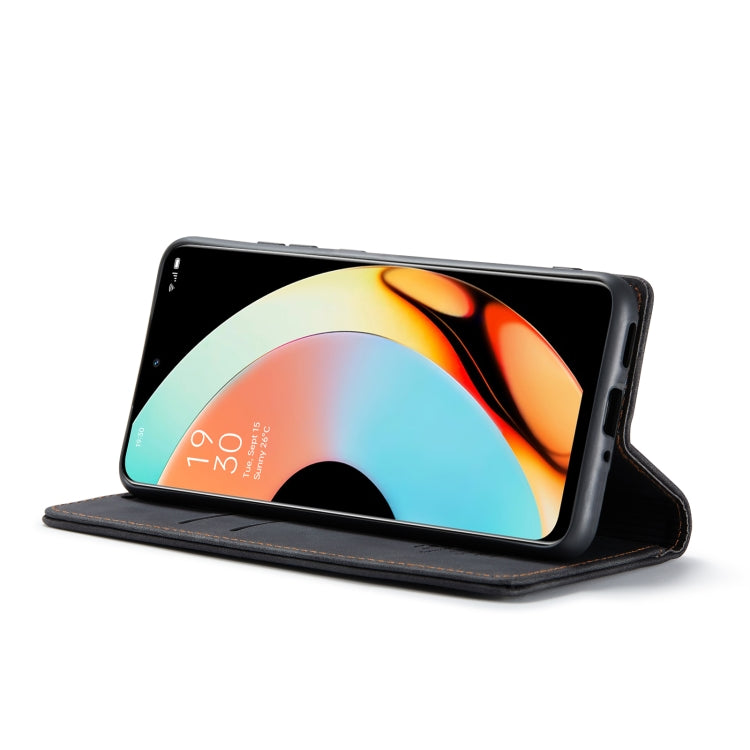 For Realme 10 Pro+ CaseMe 013 Multifunctional Horizontal Flip Leather Phone Case(Black) by CaseMe