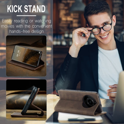 For Realme 11 Pro／Realme 11 Pro+ CaseMe 013 Multifunctional Horizontal Flip Leather Phone Case(Coffee) by CaseMe