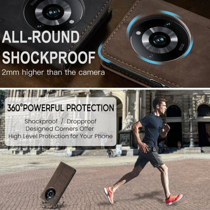 For Realme 11 Pro／Realme 11 Pro+ CaseMe 013 Multifunctional Horizontal Flip Leather Phone Case(Coffee) by CaseMe