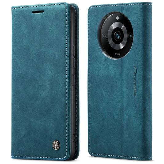 For Realme 11 Pro/Realme 11 Pro+ CaseMe 013 Multifunctional Horizontal Flip Leather Phone Case(Blue) by CaseMe