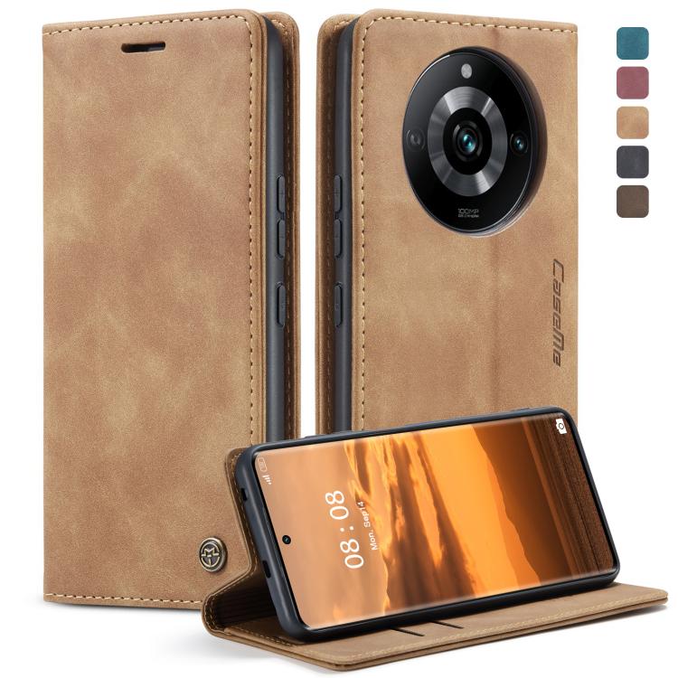 For Realme 11 Pro／Realme 11 Pro+ CaseMe 013 Multifunctional Horizontal Flip Leather Phone Case(Brown) by CaseMe