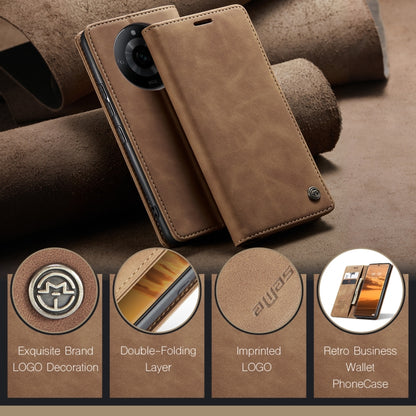 For Realme 11 Pro／Realme 11 Pro+ CaseMe 013 Multifunctional Horizontal Flip Leather Phone Case(Brown) by CaseMe