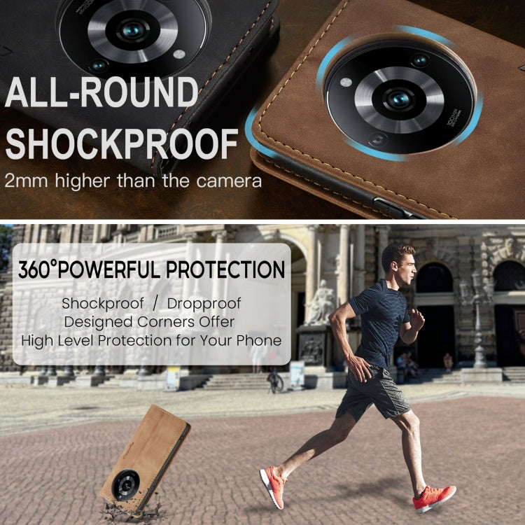 For Realme 11 Pro／Realme 11 Pro+ CaseMe 013 Multifunctional Horizontal Flip Leather Phone Case(Brown) by CaseMe