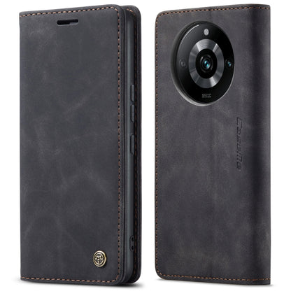 For Realme 11 Pro／Realme 11 Pro+ CaseMe 013 Multifunctional Horizontal Flip Leather Phone Case(Black) by CaseMe