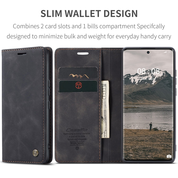 For Realme 11 Pro／Realme 11 Pro+ CaseMe 013 Multifunctional Horizontal Flip Leather Phone Case(Black) by CaseMe