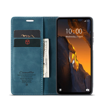 For Xiaomi Poco F5 5G/Redmi Note 12 Turbo 5G CaseMe 013 Multifunctional Horizontal Flip Leather Phone Case(Blue) by CaseMe