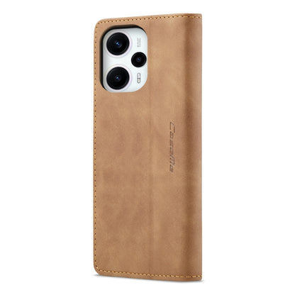 For Xiaomi Poco F5 5G/Redmi Note 12 Turbo 5G CaseMe 013 Multifunctional Horizontal Flip Leather Phone Case(Brown) by CaseMe