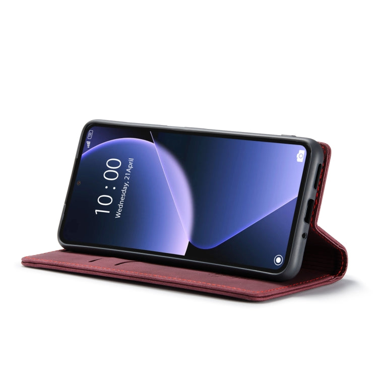 For Xiaomi 13T/13T Pro CaseMe 013 Multifunctional Horizontal Flip Leather Phone Case(Wine Red) by CaseMe