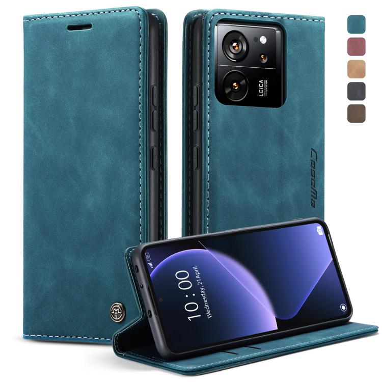 For Xiaomi 13T/13T Pro CaseMe 013 Multifunctional Horizontal Flip Leather Phone Case(Blue) by CaseMe