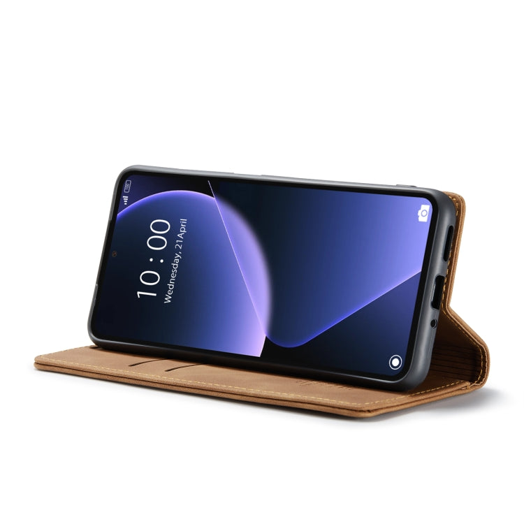 For Xiaomi 13T/13T Pro CaseMe 013 Multifunctional Horizontal Flip Leather Phone Case(Brown) by CaseMe