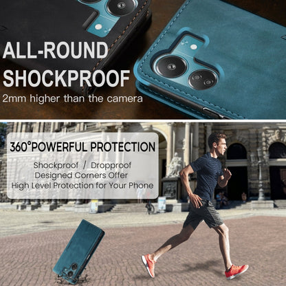 For Xiaomi Redmi 13C 4G Global / 13C 5G CaseMe 013 Multifunctional Horizontal Flip Leather Phone Case(Blue) by CaseMe