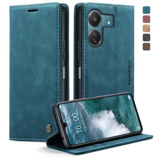 For Xiaomi Redmi 13C 4G Global / 13C 5G CaseMe 013 Multifunctional Horizontal Flip Leather Phone Case(Blue) by CaseMe