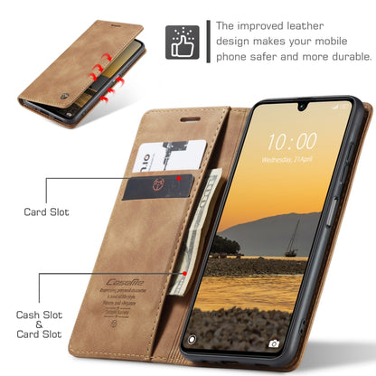 For Xiaomi Redmi 13C 4G Global / 13C 5G CaseMe 013 Multifunctional Horizontal Flip Leather Phone Case(Brown) by CaseMe