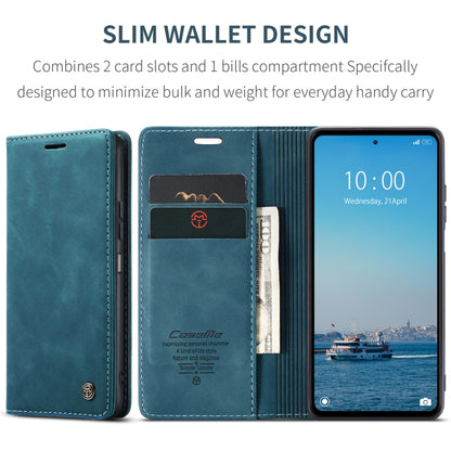 For Xiaomi Redmi 12 4G / 12 5G／Note 12R CaseMe 013 Multifunctional Horizontal Flip Leather Phone Case(Blue) by CaseMe