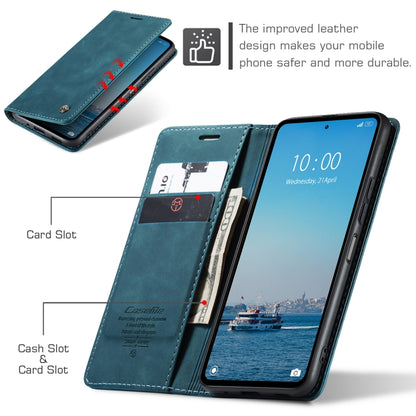 For Xiaomi Redmi 12 4G / 12 5G／Note 12R CaseMe 013 Multifunctional Horizontal Flip Leather Phone Case(Blue) by CaseMe
