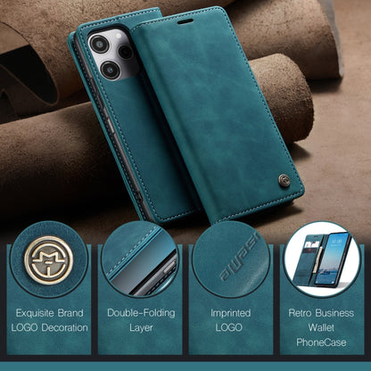 For Xiaomi Redmi 12 4G / 12 5G／Note 12R CaseMe 013 Multifunctional Horizontal Flip Leather Phone Case(Blue) by CaseMe