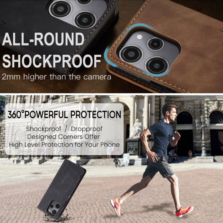 For Xiaomi Redmi 12 4G / 12 5G／Note 12R CaseMe 013 Multifunctional Horizontal Flip Leather Phone Case(Black) by CaseMe