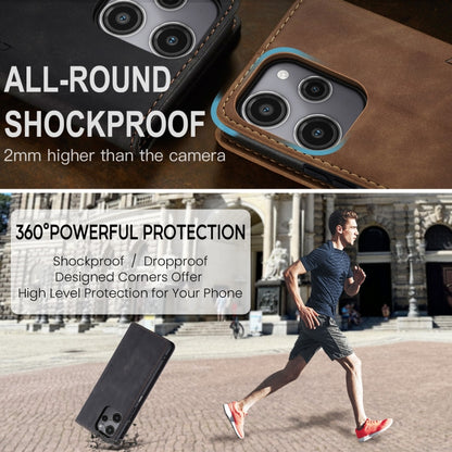 For Xiaomi Redmi 12 4G / 12 5G／Note 12R CaseMe 013 Multifunctional Horizontal Flip Leather Phone Case(Black) by CaseMe