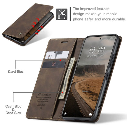 For Xiaomi 14 CaseMe 013 Multifunctional Horizontal Flip Leather Phone Case(Coffee) by CaseMe