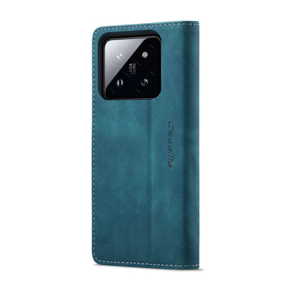 For Xiaomi 14 Pro CaseMe 013 Multifunctional Horizontal Flip Leather Phone Case(Blue) by CaseMe