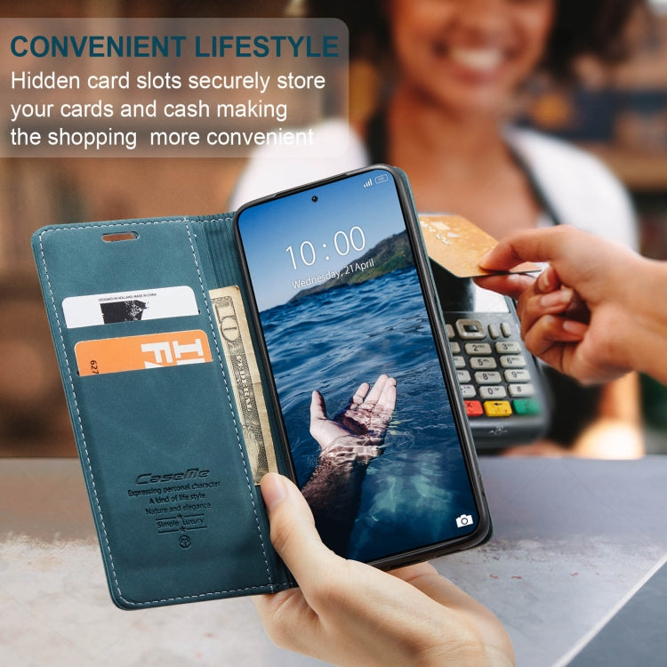 For Xiaomi 14 Pro CaseMe 013 Multifunctional Horizontal Flip Leather Phone Case(Blue) by CaseMe