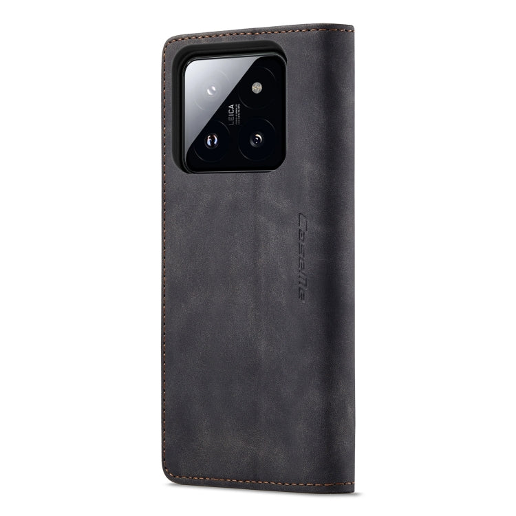 For Xiaomi 14 Pro CaseMe 013 Multifunctional Horizontal Flip Leather Phone Case(Black) - 14 Pro Cases by CaseMe | Online Shopping UK | buy2fix