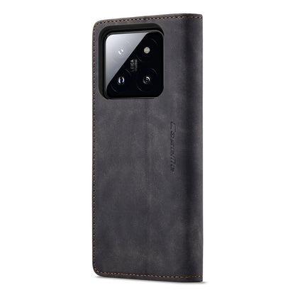 For Xiaomi 14 Pro CaseMe 013 Multifunctional Horizontal Flip Leather Phone Case(Black) by CaseMe