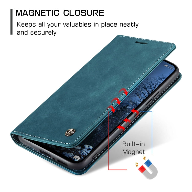 For Xiaomi Redmi Note 13 4G CaseMe 013 Multifunctional Horizontal Flip Leather Phone Case(Blue) - Xiaomi Cases by CaseMe | Online Shopping UK | buy2fix