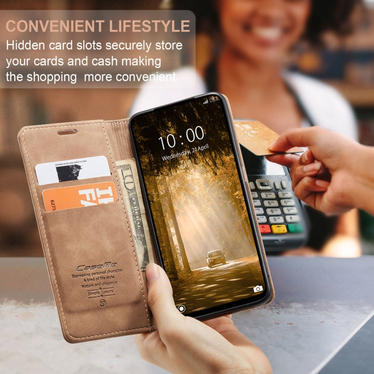 For Xiaomi Redmi Note 13 4G CaseMe 013 Multifunctional Horizontal Flip Leather Phone Case(Brown) by CaseMe