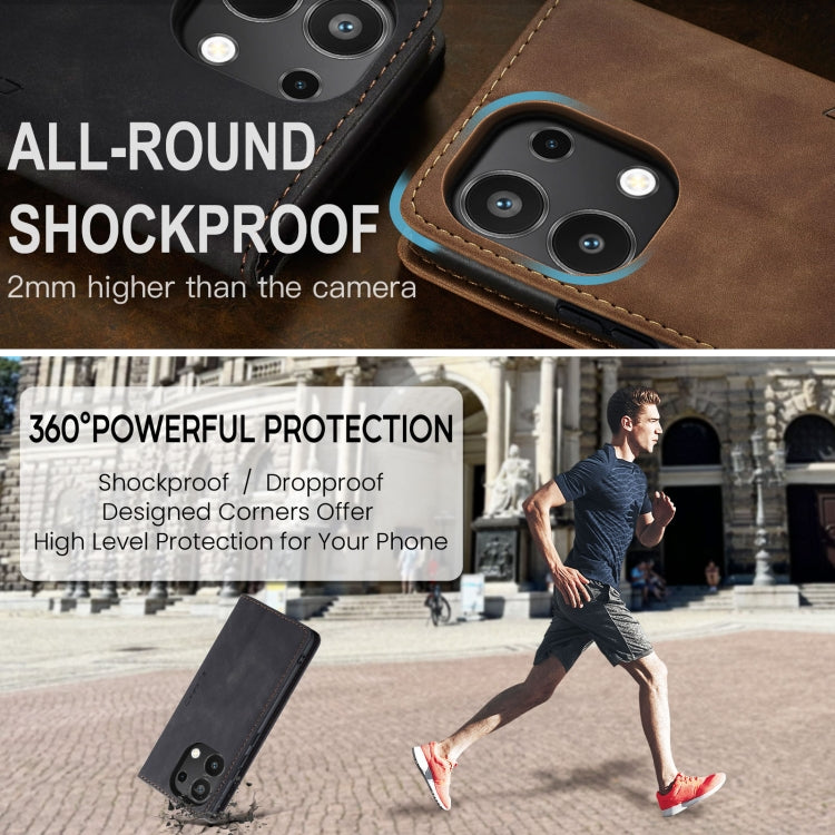 For Xiaomi Redmi Note 13 4G CaseMe 013 Multifunctional Horizontal Flip Leather Phone Case(Black) by CaseMe