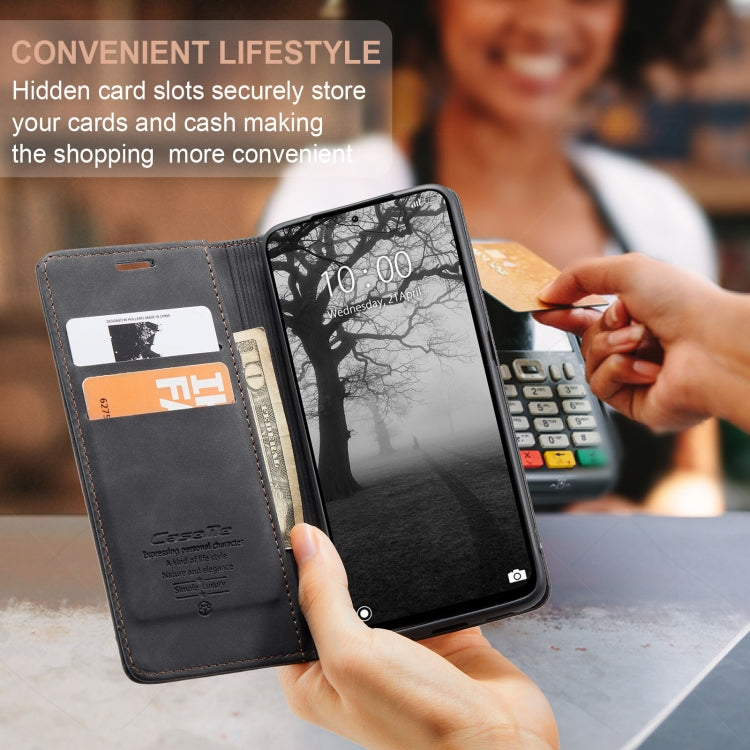 For Xiaomi Redmi Note 13 4G CaseMe 013 Multifunctional Horizontal Flip Leather Phone Case(Black) by CaseMe