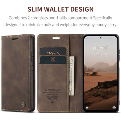 For Xiaomi Redmi Note 13 5G CaseMe 013 Multifunctional Horizontal Flip Leather Phone Case(Coffee) - Xiaomi Cases by CaseMe | Online Shopping UK | buy2fix