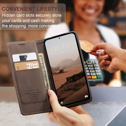 For Xiaomi Redmi Note 13 5G CaseMe 013 Multifunctional Horizontal Flip Leather Phone Case(Coffee) by CaseMe