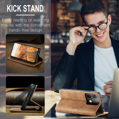 For Xiaomi Redmi Note 13 5G CaseMe 013 Multifunctional Horizontal Flip Leather Phone Case(Brown) by CaseMe