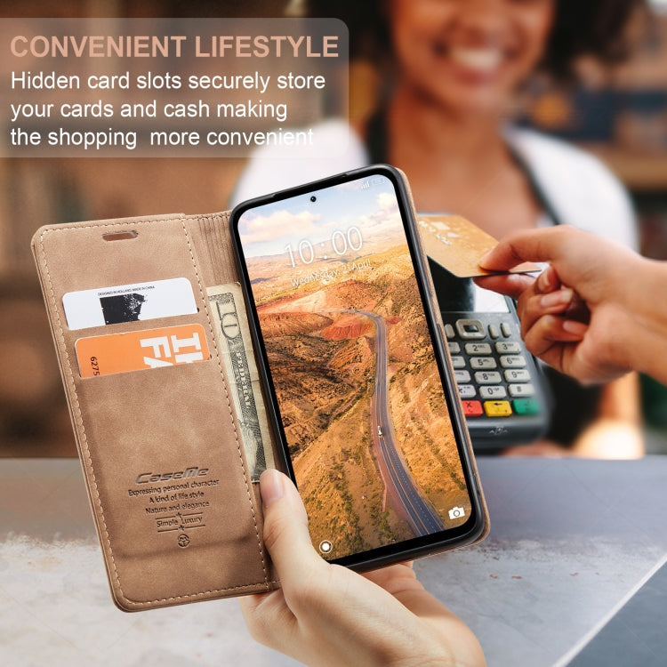 For Xiaomi Redmi Note 13 5G CaseMe 013 Multifunctional Horizontal Flip Leather Phone Case(Brown) by CaseMe