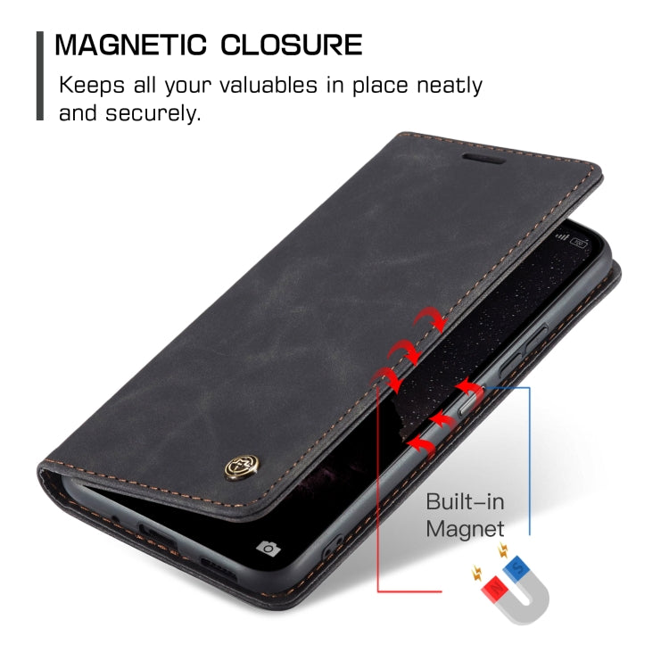 For Xiaomi Redmi Note 13 5G CaseMe 013 Multifunctional Horizontal Flip Leather Phone Case(Black) by CaseMe