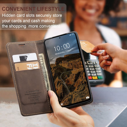 For Xiaomi Redmi Note 13 Pro 4G CaseMe 013 Multifunctional Horizontal Flip Leather Phone Case(Coffee) by CaseMe