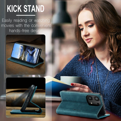 For Xiaomi Redmi Note 13 Pro 4G CaseMe 013 Multifunctional Horizontal Flip Leather Phone Case(Blue) by CaseMe